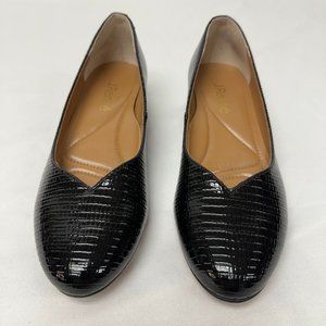 J. Renee Womens Patent Leather Pumps Size 7.5  Lizard Print